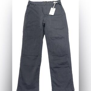 NEW LETTER TO JULIET cargo pocket straight pant in charcoal